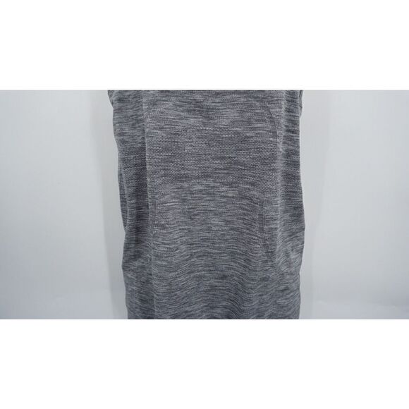 Lululemon Swiftly Tech Racerback Tank Top Heathered Slate Grey White Size 8 - Picture 4 of 9